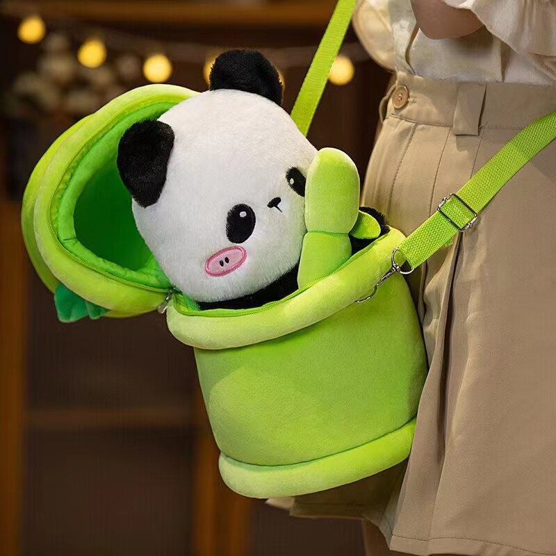 Panda with Bamboo Plush